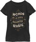Harry Potter Humble Words Girls Solid Crew Tee
