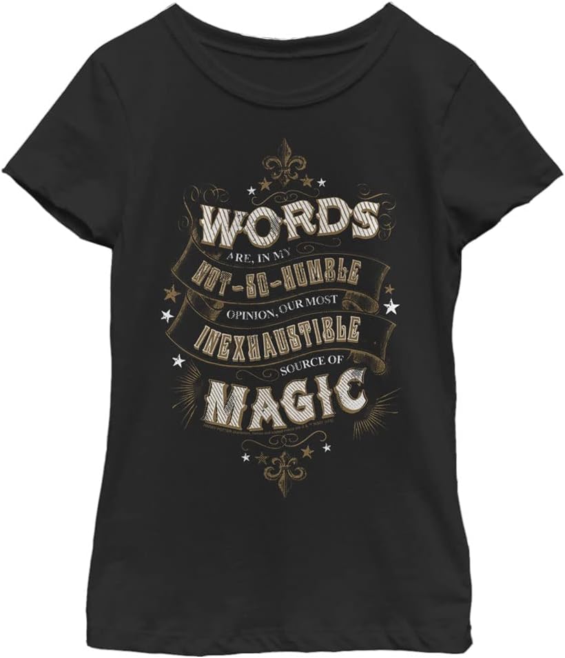 Harry Potter Humble Words Girls Solid Crew Tee