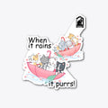 When it Rains it Purrs | Premium Unisex T-Shirt, Trending Graphic Tee