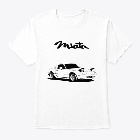 Mazda Miata MX-5 Black and White Design | Premium Unisex T-Shirt
