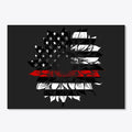 Red Line Flag Sunflower | Premium Unisex T-Shirt