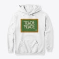 TEACH PEACE BLACK LOGO ON BACK | Premium Unisex T-Shirt
