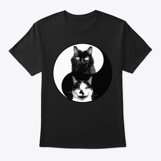 Yin Yang Cat Shirt | Premium Unisex T-Shirt, Trending Graphic Tee