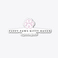Puffy Paws Kitty Haven Minimalist | Premium Unisex T-Shirt, Trending Graphic Tee