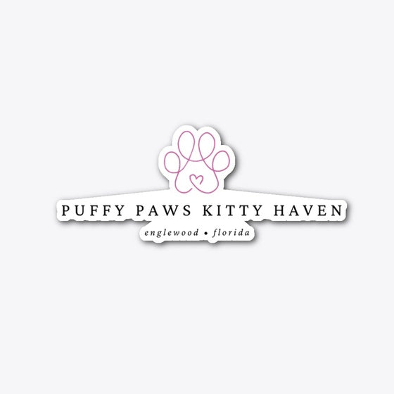Puffy Paws Kitty Haven Minimalist | Premium Unisex T-Shirt, Trending Graphic Tee