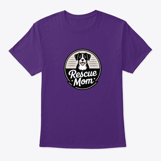 Rescue Mom Dog 2 | Premium Unisex T-Shirt, Trending Graphic Tee