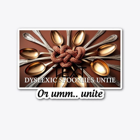 Dyslexic Spoonies Untie Or Umm Unite | Graphic T-Shirt for Unisex