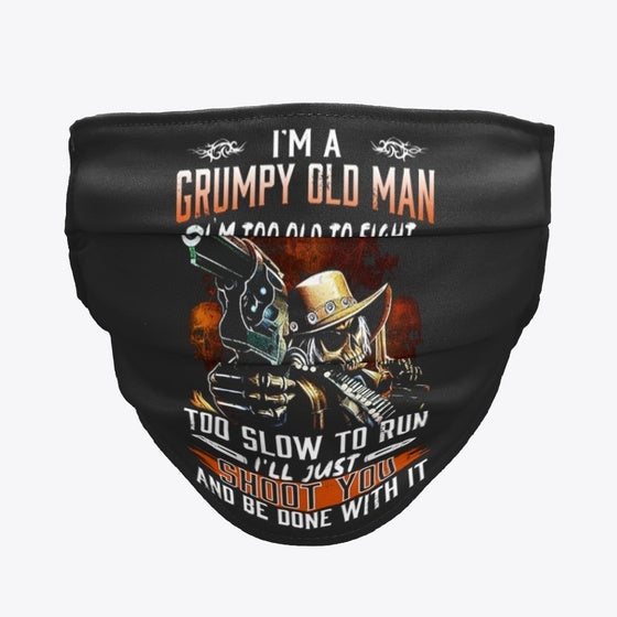 Skull Old Man Sticker Apparel Premium Quality Gaming Fan Favorite