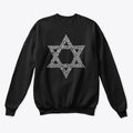 Star of David Crewneck- Black | Premium Unisex T-Shirt