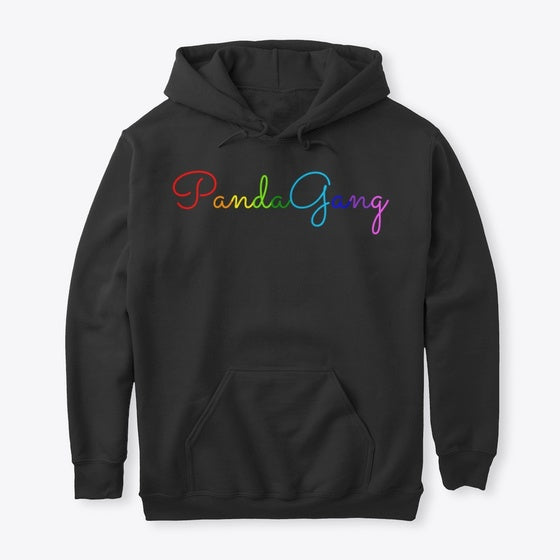 Panda Gang Rainbow Black Apparel Premium Quality Hot Search US