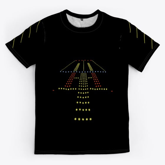 Swiss001 Runway At Night T-Shirt | Premium Unisex T-Shirt