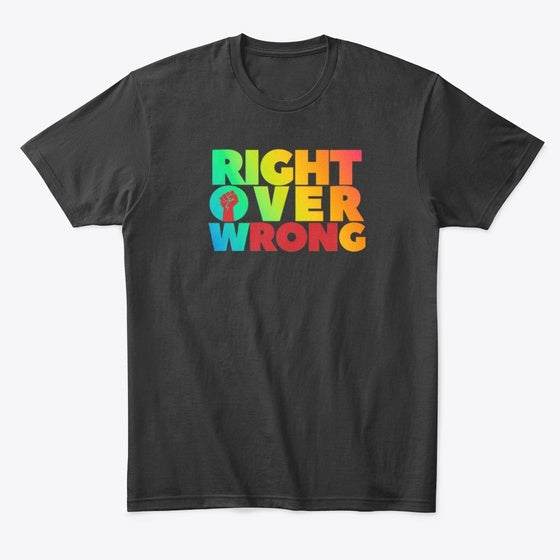 Right Over Wrong pride logo | Premium Unisex T-Shirt