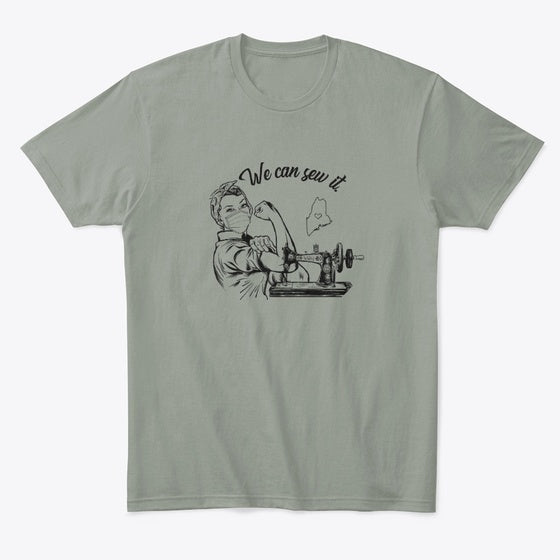 Rosie the Stitcher Blk Ink | Premium Unisex T-Shirt
