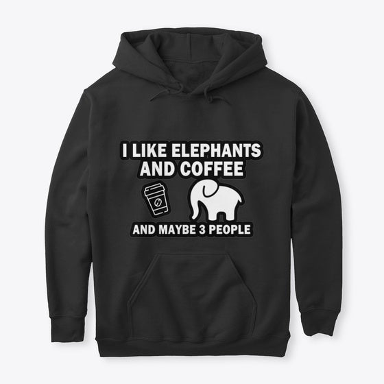 I like elephants and coffee | Premium Unisex T-Shirt