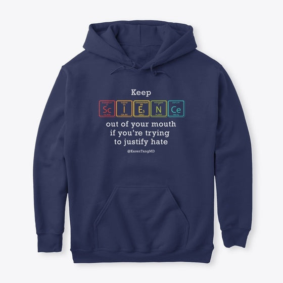 Keep Science Out of Your Mouth Rainbow | Premium Unisex T-Shirt