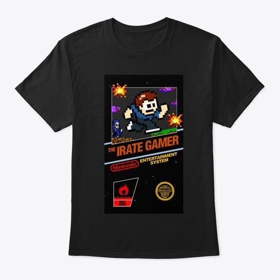 IRATE Gamer NES Cover T shirt T Shirt Best Seller Look Gaming Fan Favorite