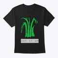 Tall Grass Cut It Up Graphic Black Tee | Premium Unisex T-Shirt
