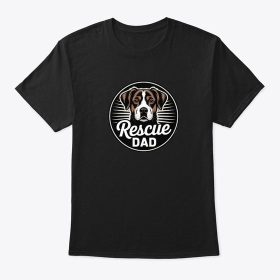 Rescue Dad Dog 1 | Premium Unisex T-Shirt, Trending Graphic Tee