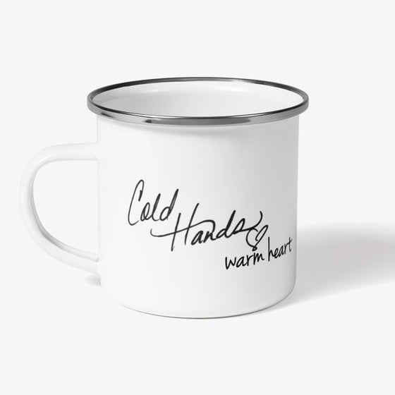 Cold Hands Tin Mug | Graphic T-Shirt for Unisex