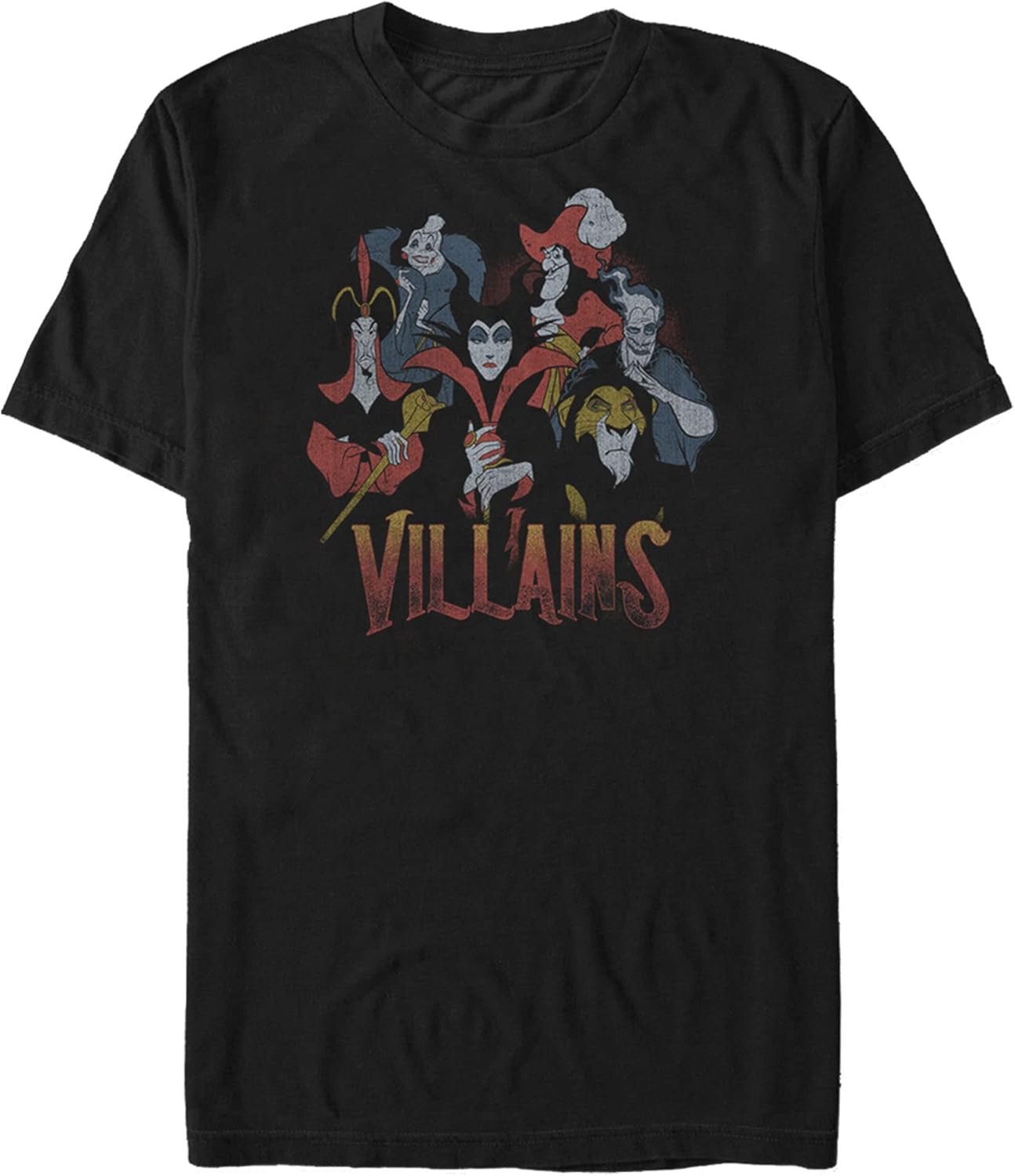 Villains Vintage Mens Tops Short Sleeve Tee Shirt