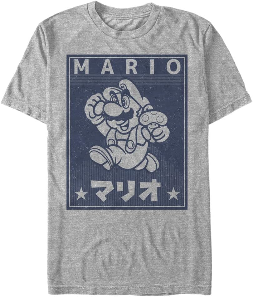Nintendo Mens Big Tall Kanji Mario