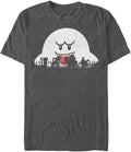 Nintendo Big Tall Mario Halloween Silhouttes Mens Tops Short Sleeve Tee Shirt