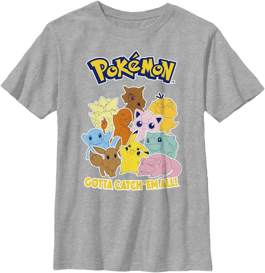 Pokemon Kids Poke Mang Boys Short Sleeve Tee Shirt