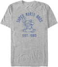 Nintendo Big Tall Magic Mario Mens Tops Short Sleeve Tee Shirt Athletic