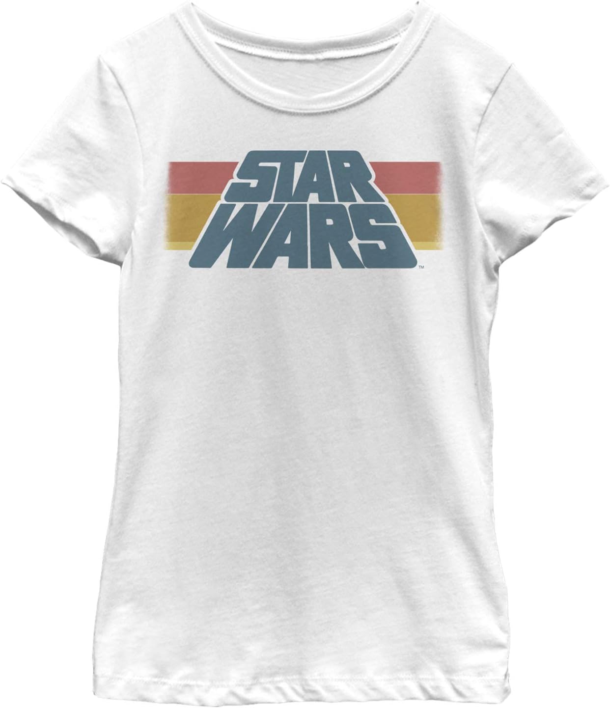 Star Wars Girls Distressed Horizontal Stripe Logo