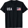Usa Flag Softball Team Equipment Women Men Softball