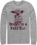 Harry Potter Dobby Free Elf Mens Tops Long Sleeve Tee Shirt