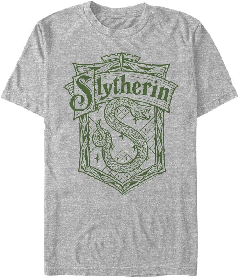 Harry Potter Warner Brothers Sorcerers Stone Slytherin Crest Mens Tops Short Sleeve