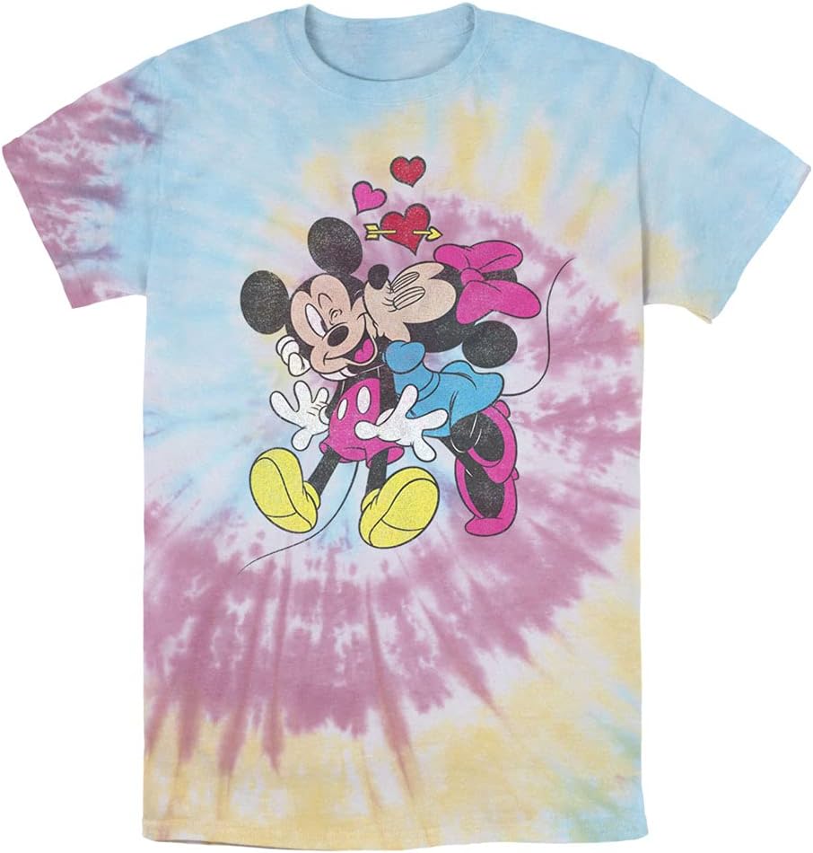 Mickey Friends Valentine Couple Mens Tie Dye