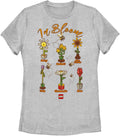 Fifth Sun Lego Iconic Textbook Inbloom Womens Short Sleeve Heather Tee Shirt