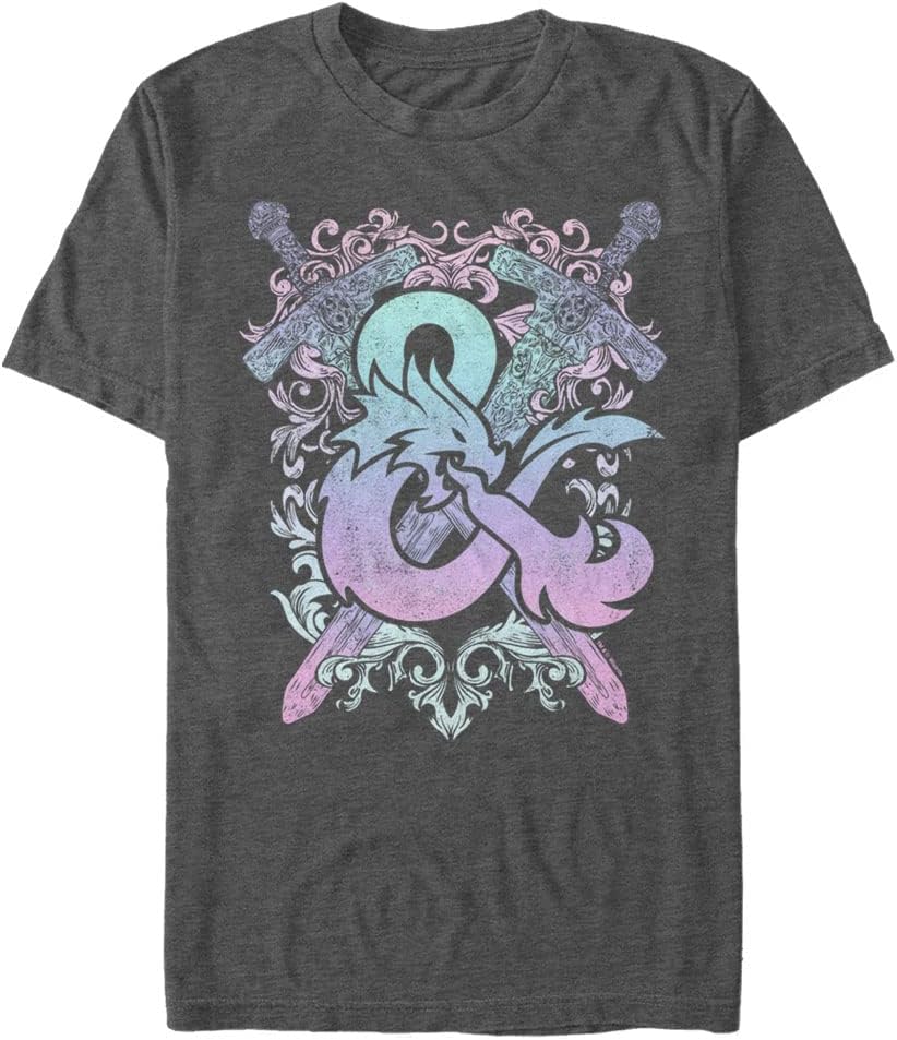 Hasbro Big Tall Wizards Of The Coast Dungeons Dragons Pastel Playable Mens Tops Short Sleeve Tee Shirt
