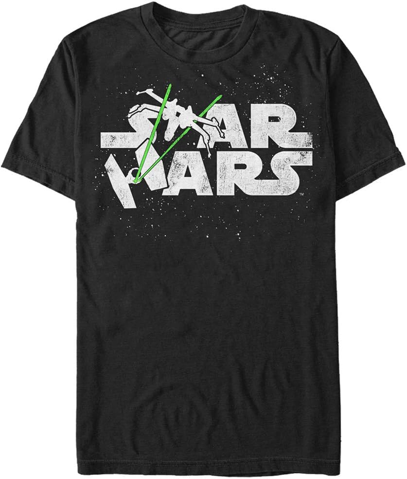 Star Wars Mens Distressed Short Sleeve Graphic