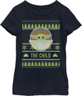 Star Wars Girls Mandalorian Ugly Christmas Child Frog