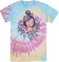 Princess Floral Mulan Young Mens Short Sleeve Tee Shirt