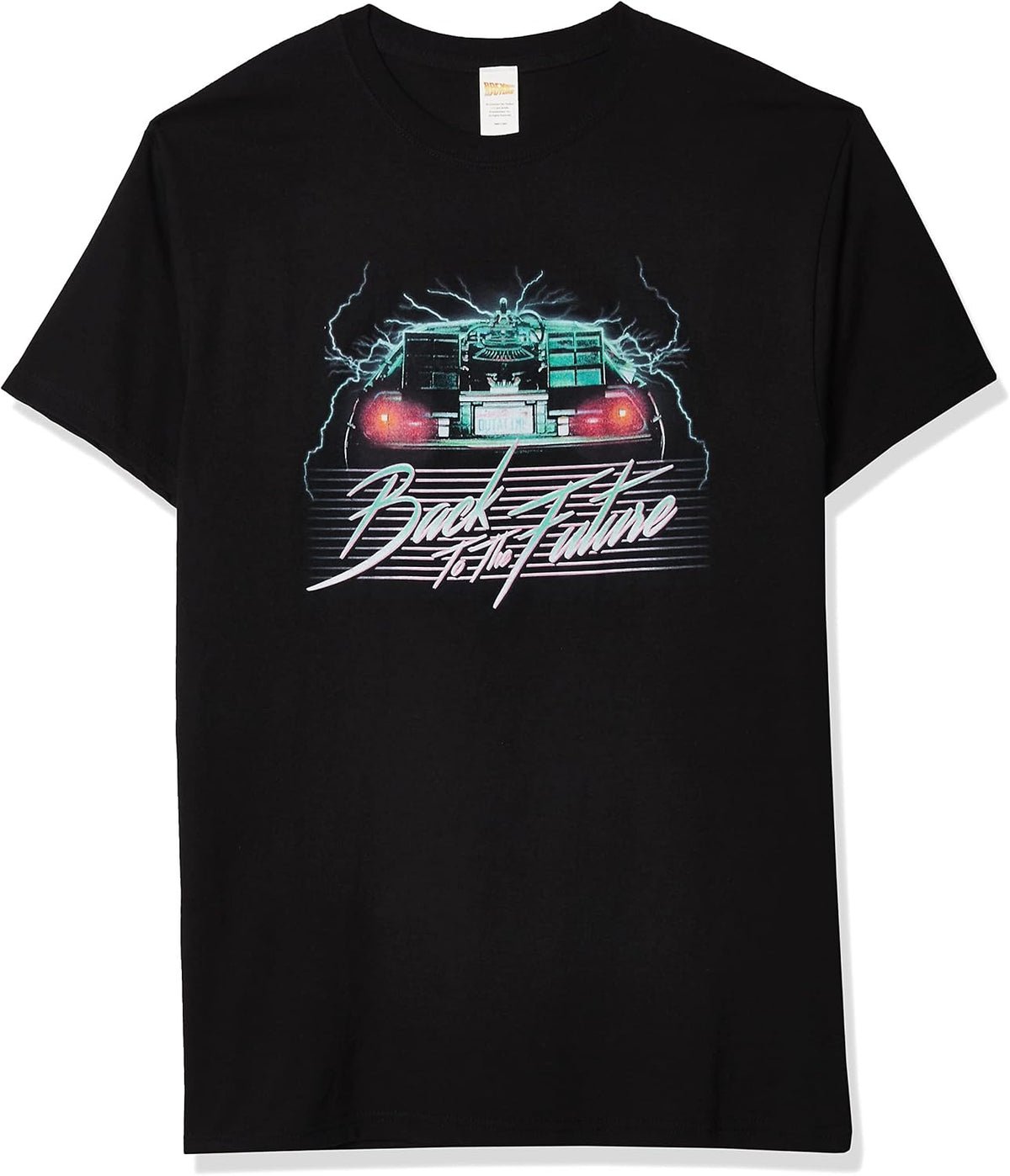 Back To Future Mens Into Future Basic Solid Tee
