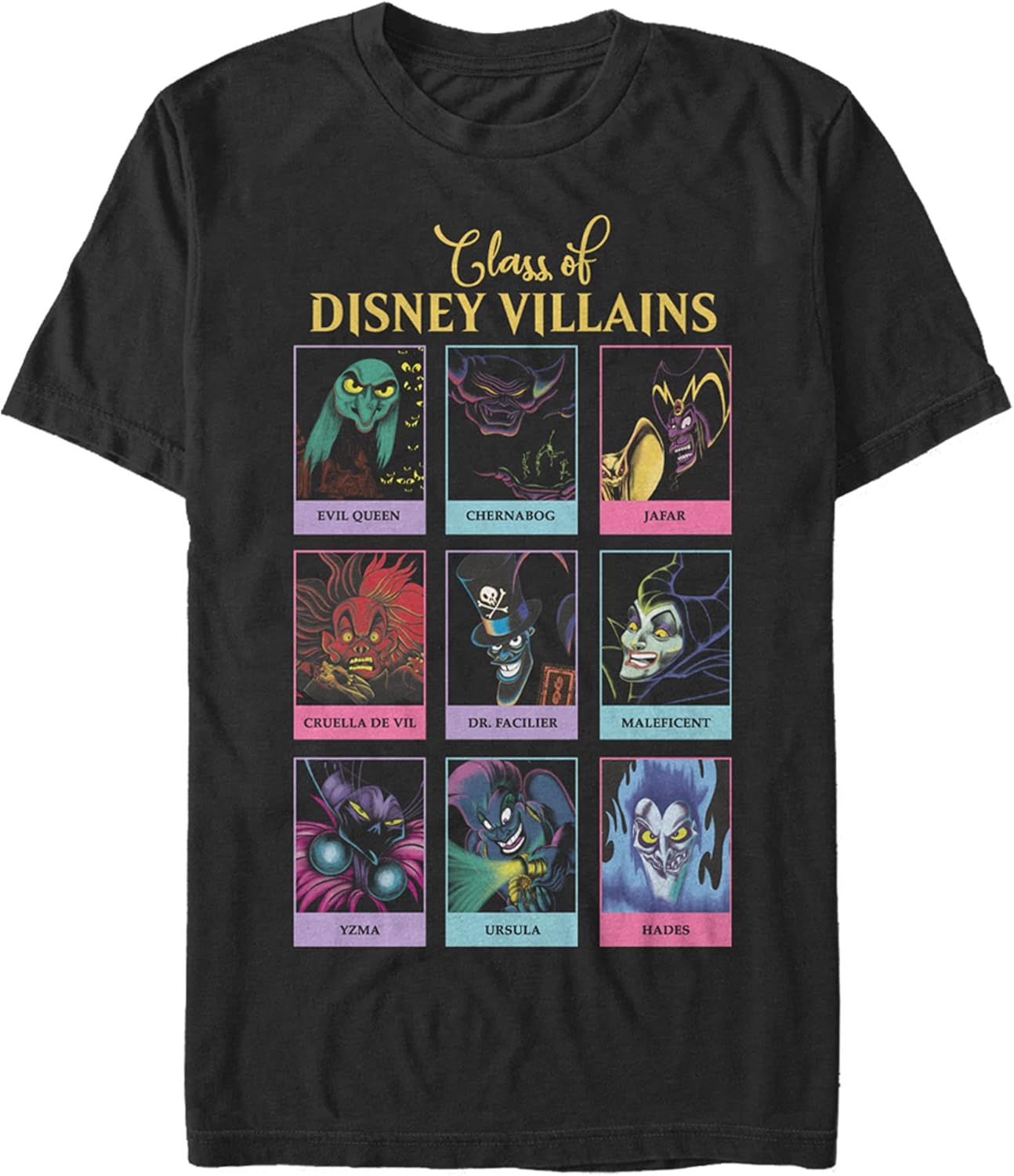 Villains Year Book Mens Tops Short Sleeve Tee Shirt