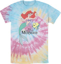 Mens The Little Mermaid Distressed Ariel And Flounder Friends