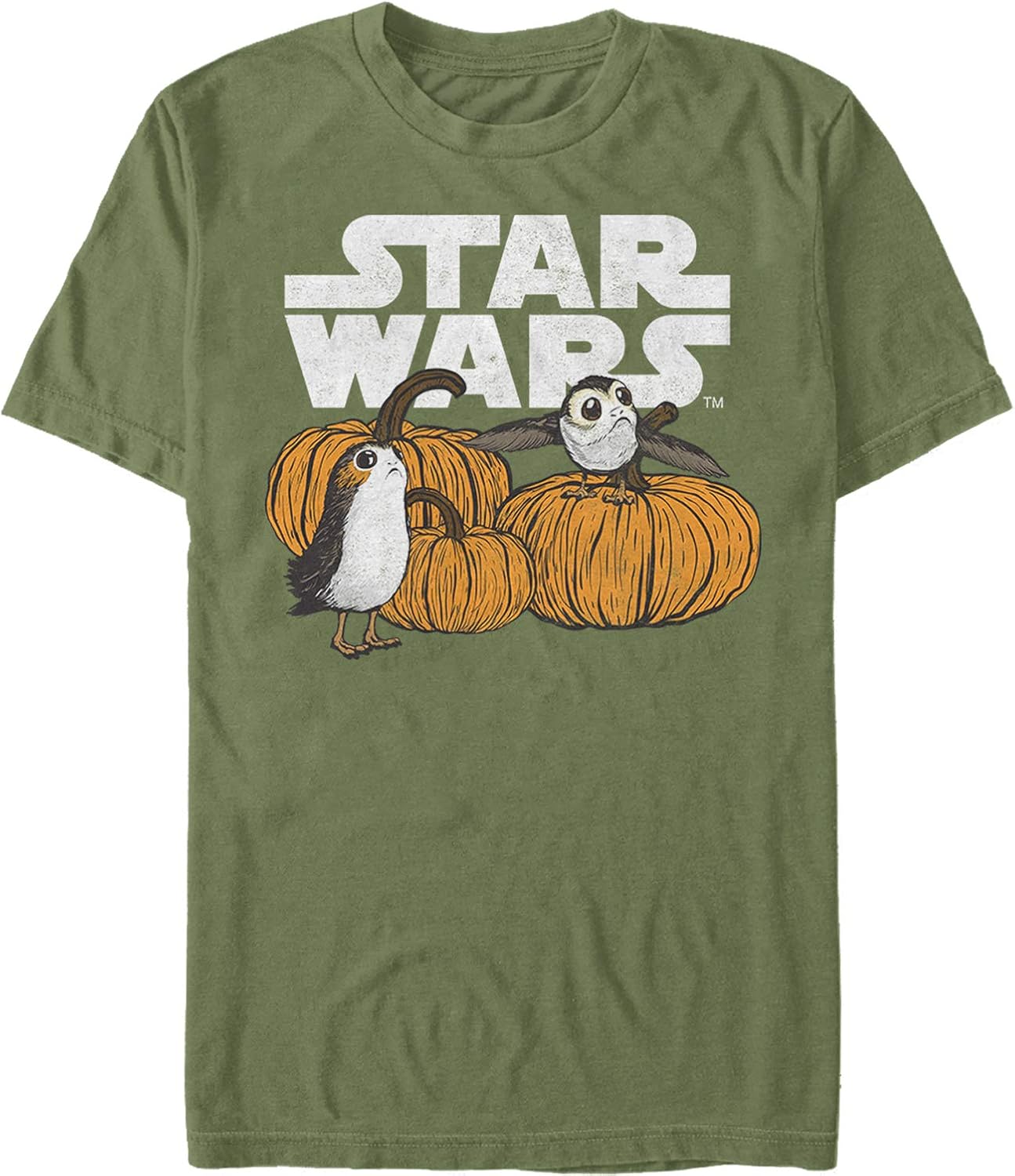 Star Wars Mens Last Jedi Happy Halloween Porg Logo