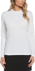 PGA Tour Women's UPF 50 Solar Block Long Sleeve Golf Crew Shirt
