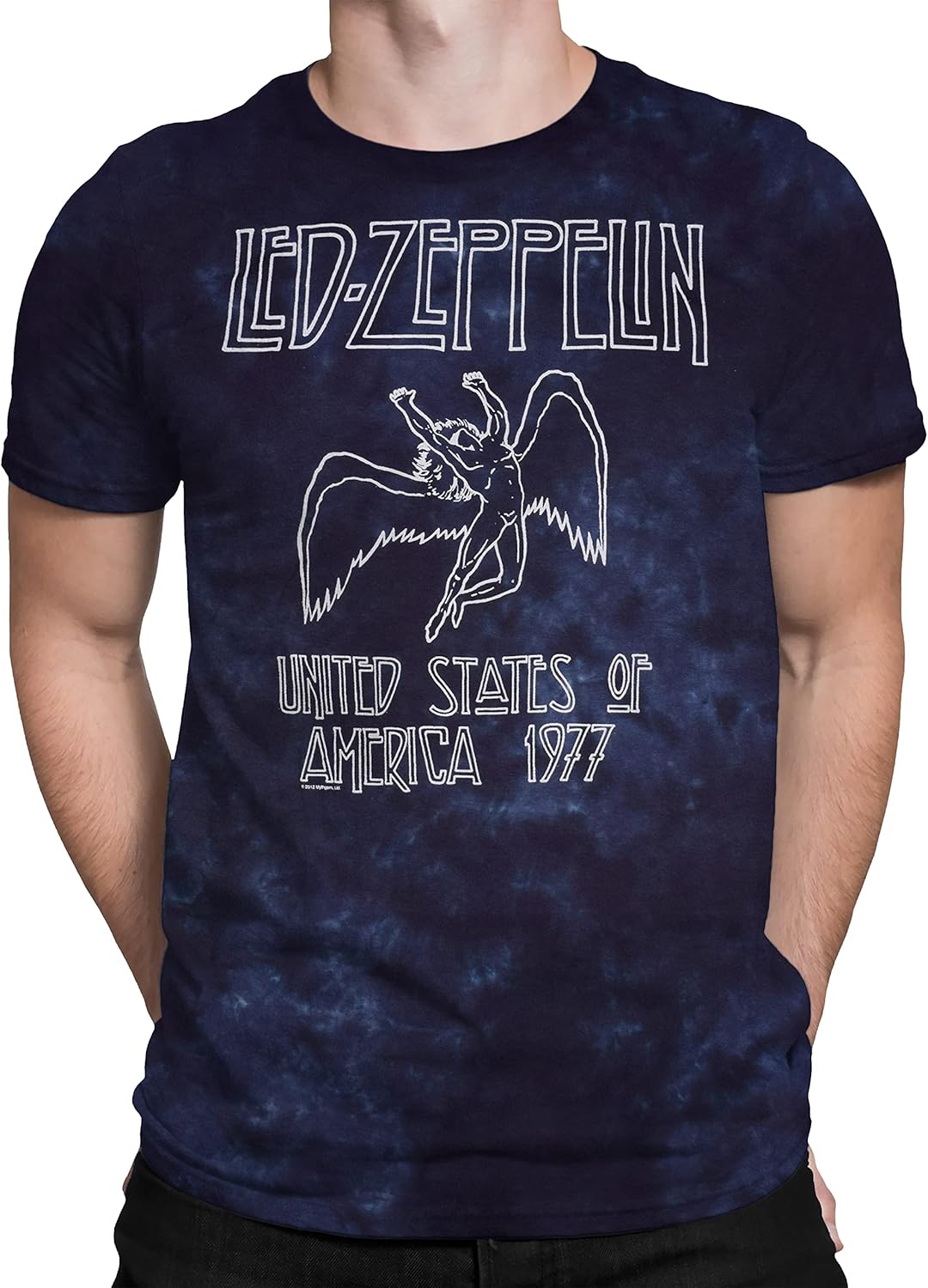 Liquid Blue Mens Led Zeppelin Usa Tour 77