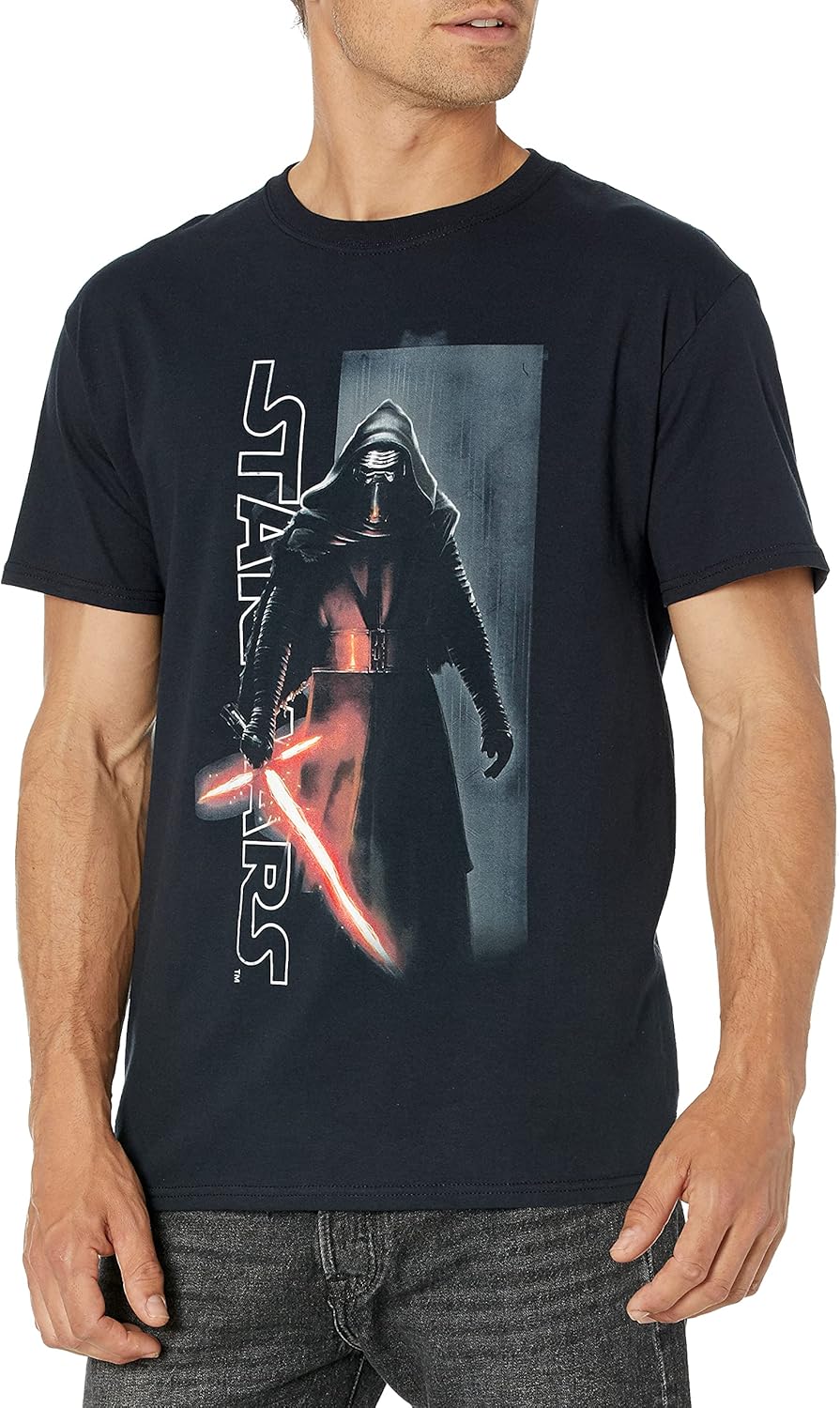 Star Wars Mens Force Awakens Awakened Kylo Ren Logo Black