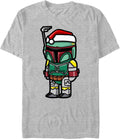 Star Wars Officially Licensed Boba Santa Mens Tee