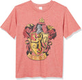 Harry Potter Kids Gryffindor House Crest T Shirt Red Heather Large