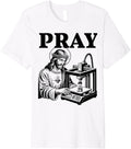 Jesus Christ Printing Figure Praying Kid 3D Printer Pray Premium