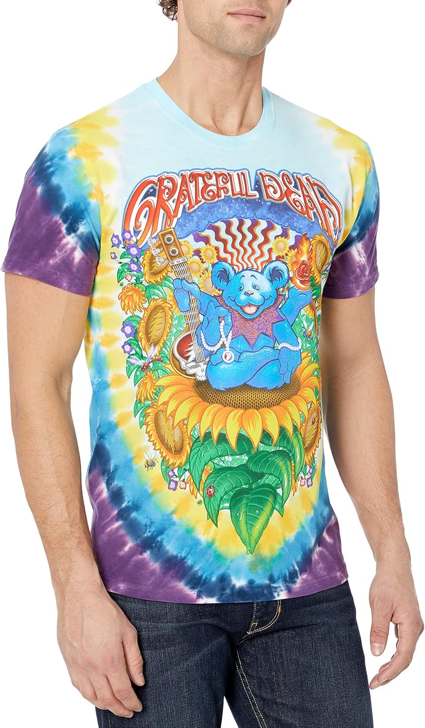 Liquid Blue Mens Grateful Dead Guru Bear