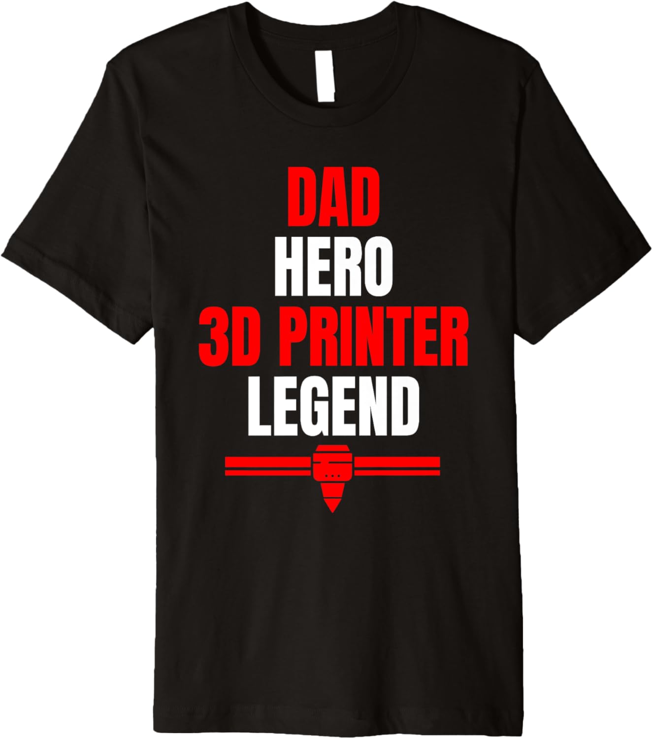 Mens Dad Hero 3D Printing Legend Fathers Day Premium